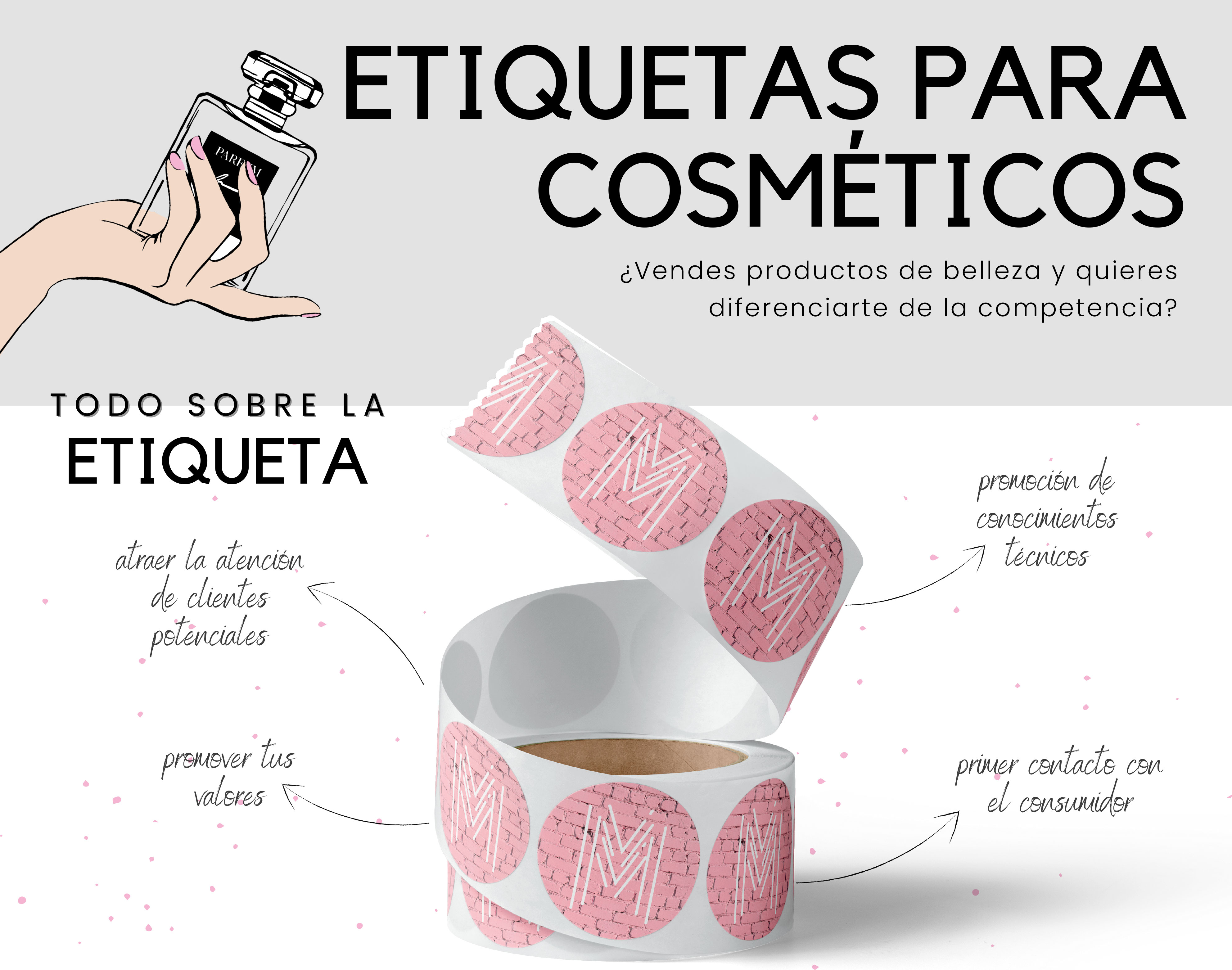etiquetas para cosméticos